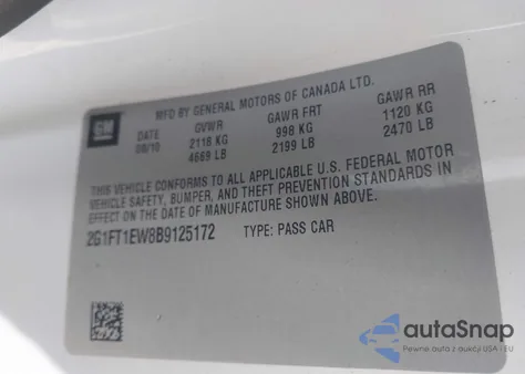 2011 Chevrolet Camaro 2Ss from USA, damaged, VIN 2G1FT1EW8B9125172